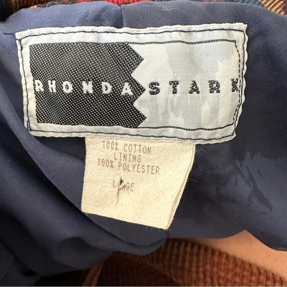 Rhonda Stark Vintage 80s 90s tapestry Indian blanked Aztec blazer jacket coat - Picture 12 of 13